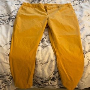 Old Navy Yellow Pixie Chino Pants